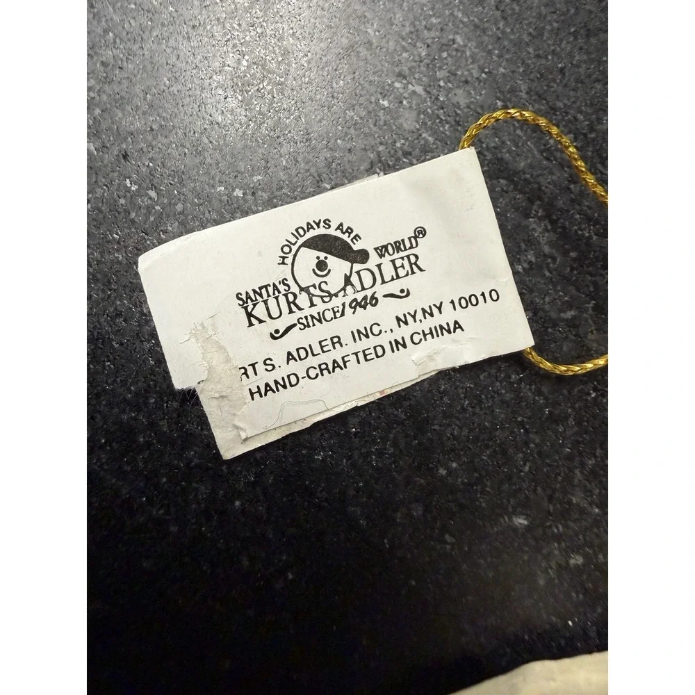 Vintage Kurt S Adler Santa's World Snowman Car Christmas Ornament 4